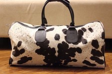 Handmade Genuine Cowhide Leather Duffle Bag T...