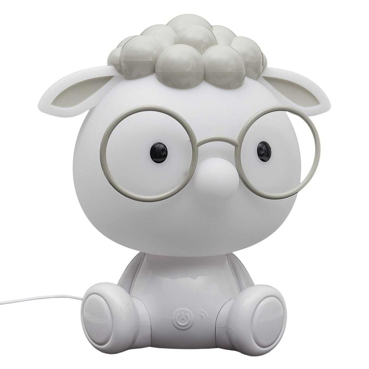 Veilleuse enfant LED mouton 25cm avec autonomie prolongée et lumière blanche