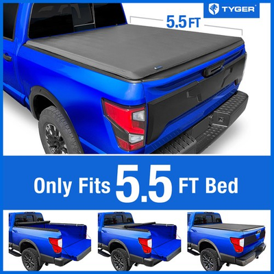 #ad TYGER T1 Soft Roll up Tonneau Cover for 2004 2015 Nissan Titan 5.5#x27; Bed $207.00