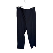 Banana Republic Womens Hayden Tapered Ankle Pant Trousers Size 12 Navy Blue