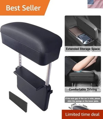 Ergonomic Car Armrest with Storage - Adjustable Organizer for Ultimate Support