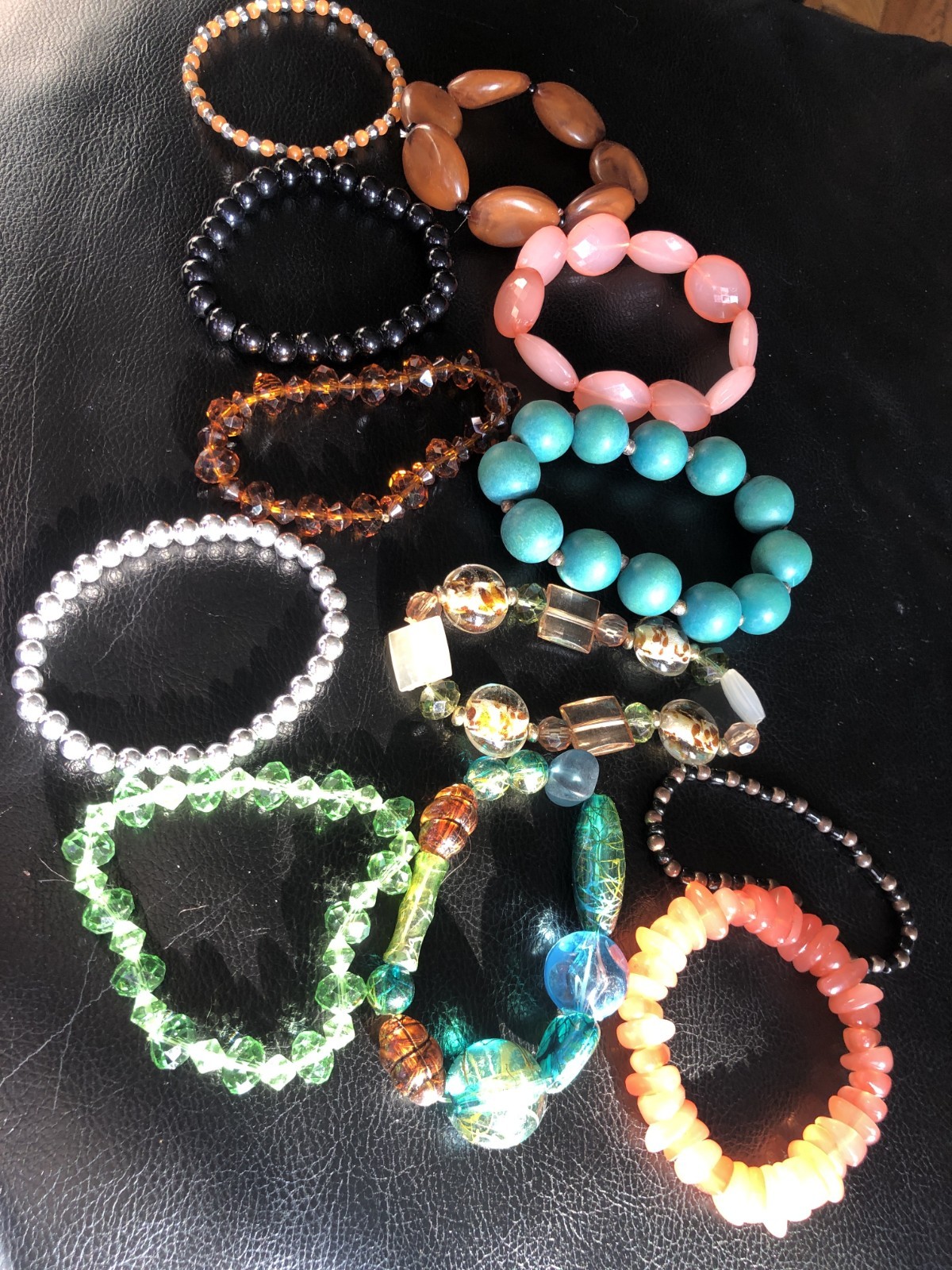 Assorted Beaded Stretch Bracelets - image 1
