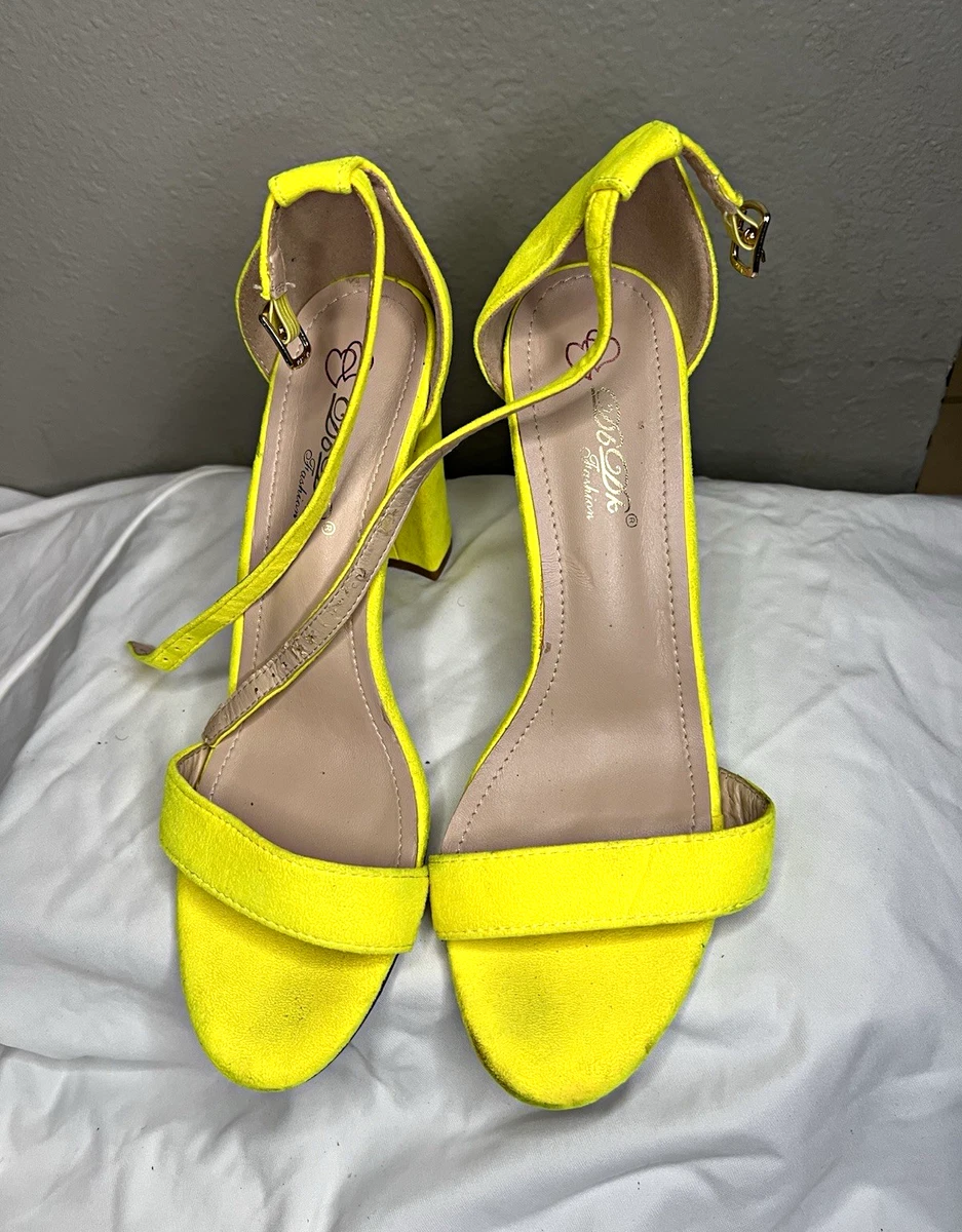 yellow ヒール L!!!!!!!!!! Yellow Strappy Heels for Women for sale | eBay