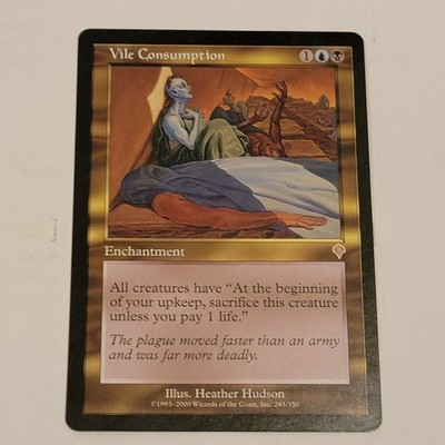 MTG Vile Consumption, Light Play, English Invasion
