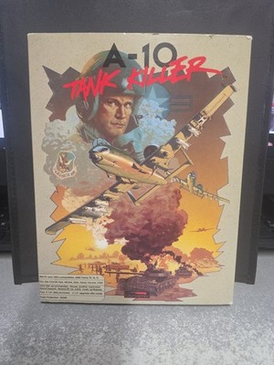 A-10 Tank Killer - IBM 5.25  - Big Box PC - 1989 Dynamix, W Poster Complete 