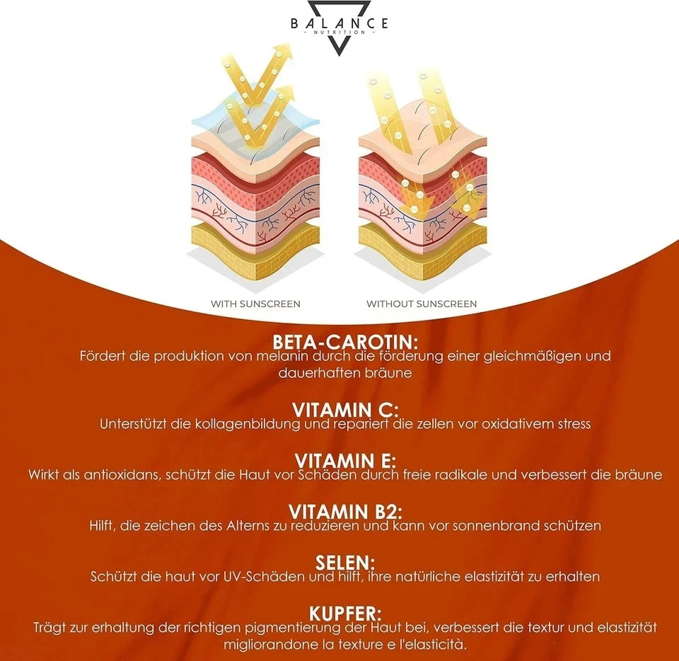Beta Carotin 240 Tabletten 8 Monate Hochdosiert Vitamin A Karottenextrakt 3