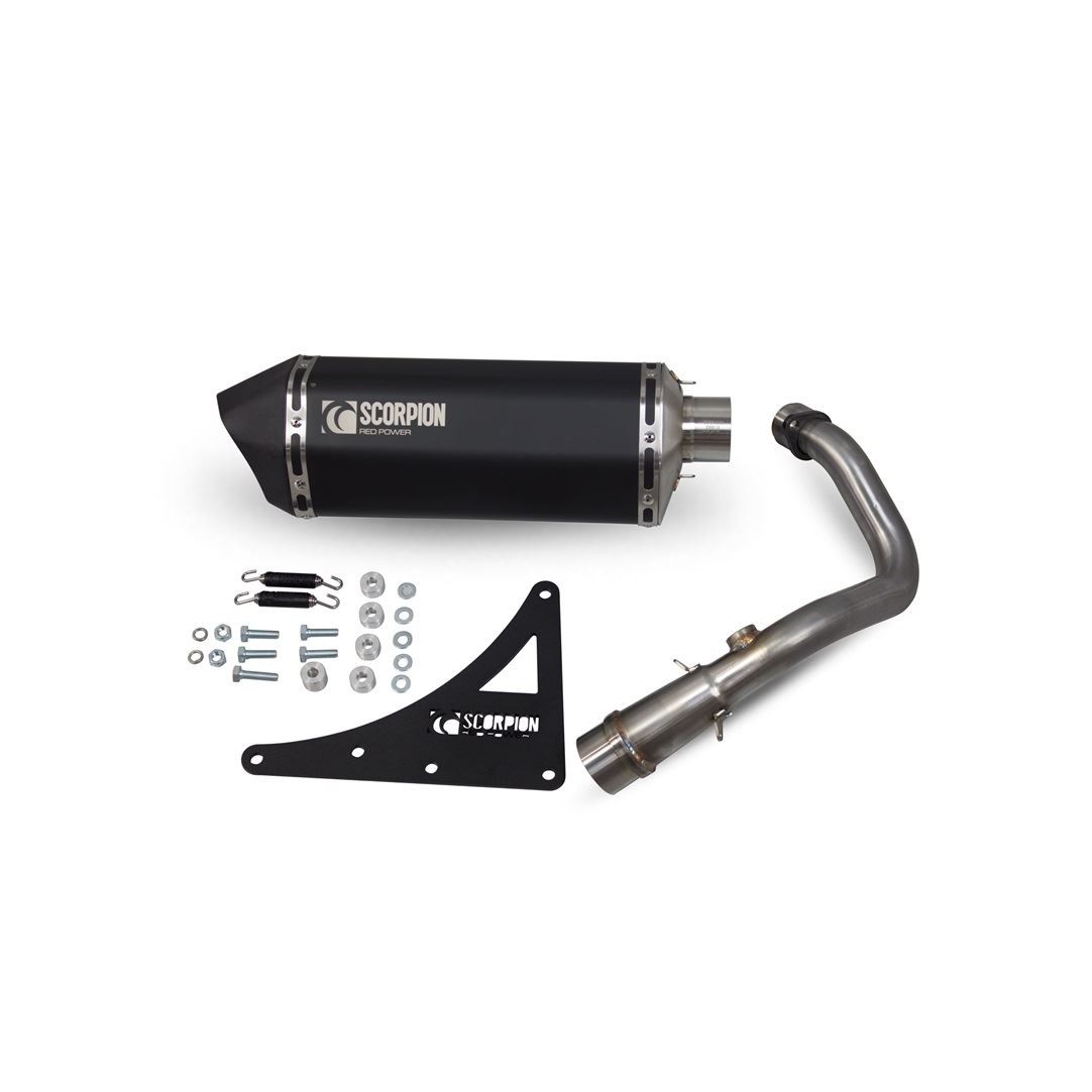 Scorpion Exhaust Serket Parallel Full Sys BK Ceramic Royal Alloy GP200 2017-2018