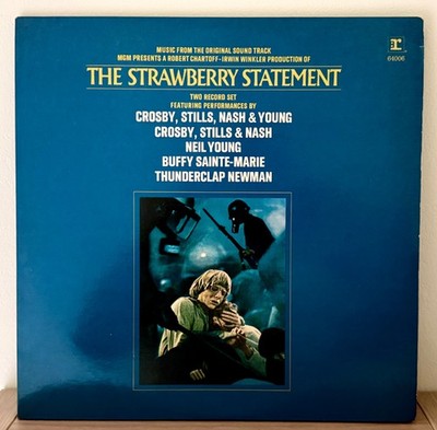 The Strawberry Statement/1972 Soundtrack double vinyl LP Neil Young/CSNY FRENCH!