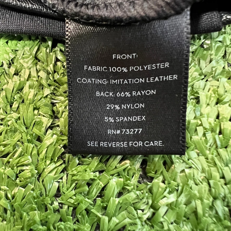 Simply Vera Wang Negro Imitación Cuero Bootcut Leggings Pantalones Mujer Talla XS Foto 4 de 4