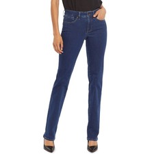 NYDJ Marilyn Tummy-Control Jeans Straight Leg Quinn Dark Blue NWT Size 4