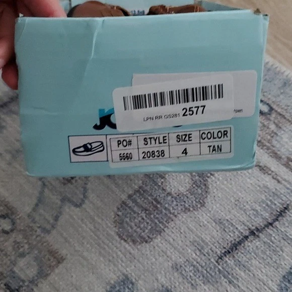 NIB Josmo Boys Tan Moccasin Driving Loafer Shoes Sz4 - Image 2 of 4