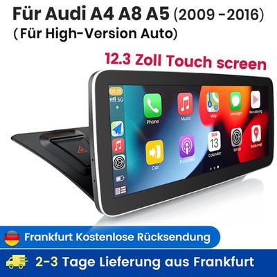 12.3'' Android 12.0 Autoradio Navi GPS Audi A4 A5 B8 S4 S5 CarPlay WIFI 4G 4+64GB