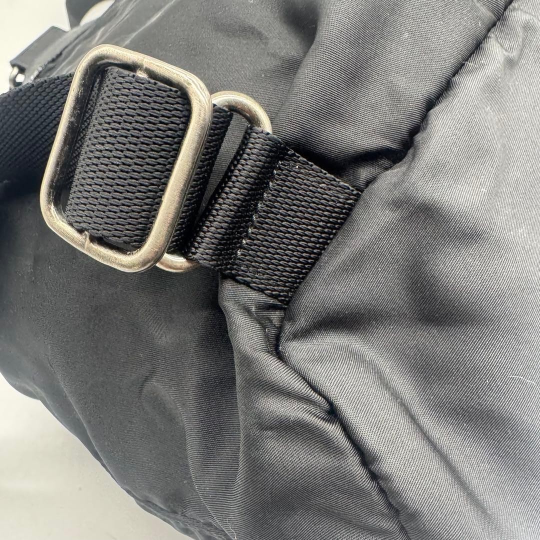 PRADA backpack Saffiano leather triangular logo b… - image 12