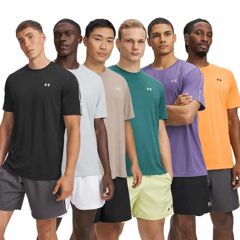 Under Armour Herren Tech Taping T-Shirt Kurzarm Gym Laufshirt UA Logo 2026 - Bild 1 von 1