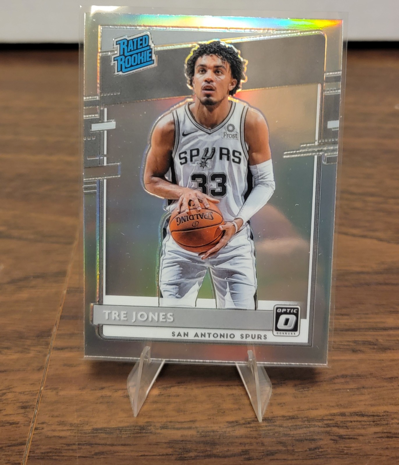 2020-21 Donruss Optic #188 Tre Jones Holo Optic Rated Rookie