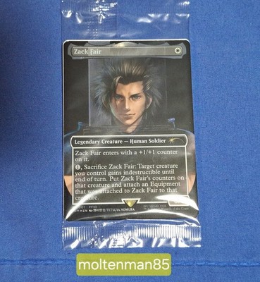 MTG Zack Fair Promo Card (Final Fantasy VII Rebirth) Switch 2- NEW