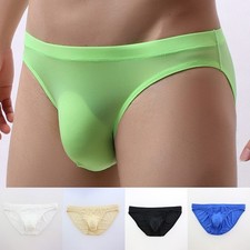 Underwear Underwears Knickers Lingerie Pantie Ice Pouch See-through ?Mens