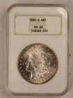 1880-S $1 Morgan Silver Dollar - NGC MS 65 - FREE SHIPPING!