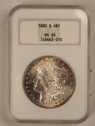 1880-S $1 Morgan Silver Dollar - NGC MS 65 - FREE SHIPPING!