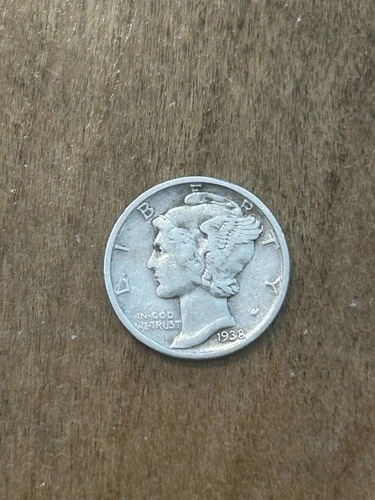 1938D Mercury Dime VF