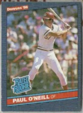 PAUL O'NEILL 1986 Donruss Rated Rookie #37. REDS