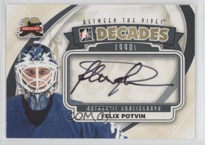2011-12 ITG Between the Pipes Authentic Goaliegraph Felix Potvin #A-FP Auto g6s