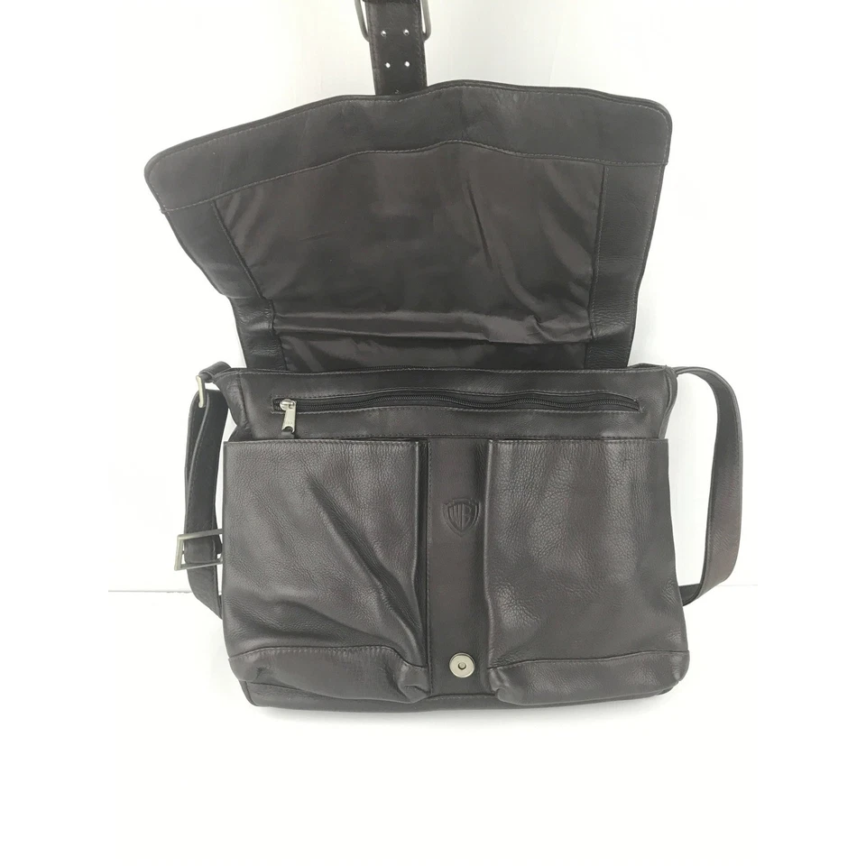 Сумка через плечо Latico Warner Brothers сумка-мессенджер натуральная кожа с темно-коричневой пряжкой - Изображение 4 из 4