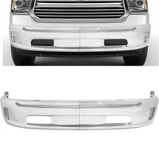 Chrome Front Bumper Face Bar W/O Sensor Hole For 2013-2018 Ram 1500 68160855AC
