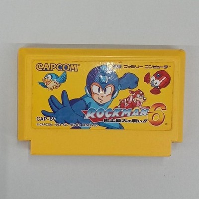 CAPCOM ROCKMAN6 The Greatest Battle in History Software Famicom