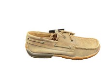 Twisted X Women Boat Shoe Driving WDM0003 Driving Moc Bomber Brown Size 8 M