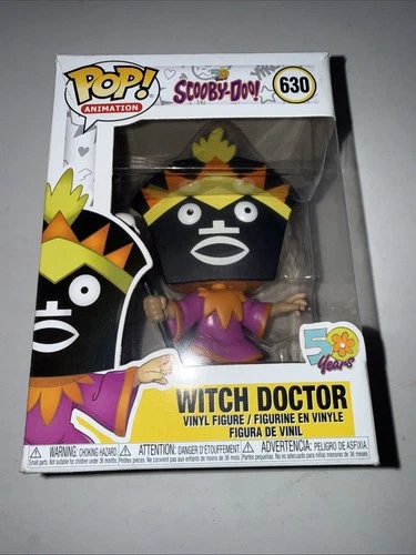 Funko Pop! Animation Scooby-Doo 50th Anniversary Witch Doctor #630 Vinyl Dmg