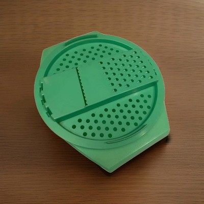 Authentic Tupperware Green Cheese Grater w/ Base, Grate Blade, 2-Piece Set