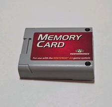 Performance Memory Card Nintendo 64 N64 P-302 TESTED 
