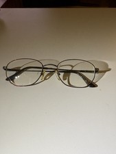 Brooks Brothers bronze Metal Full Rim Eyeglass flex Frames Clip-On Sunglasses