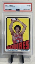1972 Julius Erving Topps RC #195 Beautiful Dr. J Rookie Card Excellent PSA 5 ?. rookie card picture