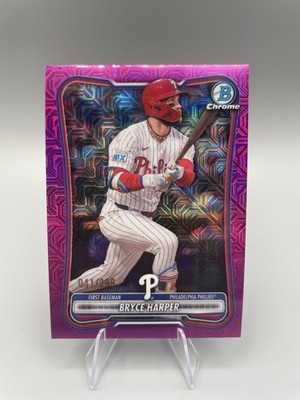 2026 Bowman Chrome Pink Mojo Refractor Bryce Harper #/299 Phillies