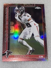 2025 Topps Chrome A.J Terrell (LEATHER FOOTBALL BOARDER)