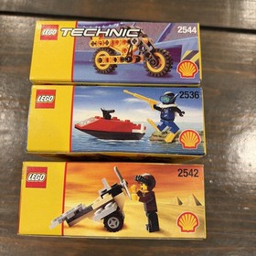 LEGO Shell Oil Promotional 2536/2542/2544 Lot Of 3 NEW