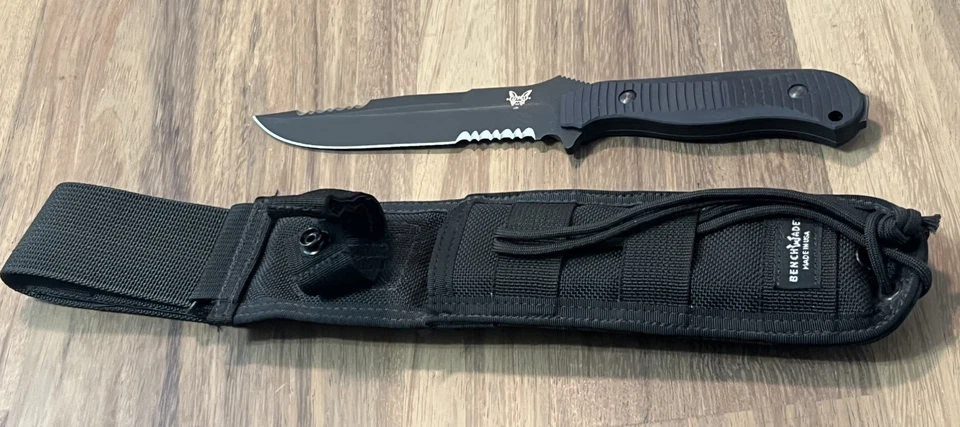 Hoja fija Benchmade 155 Presidio, funda BM155 SBK-ADC EE. UU. (con funda ADC) Foto 2 de 4