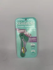 Skintimate Sensitive Quattro Razor Blades For Women. 4 Ct Razors