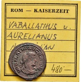 FITZ Rome Aurelian Vabalathus Antoninianus 270 AD Antioch Billon uFIM1986