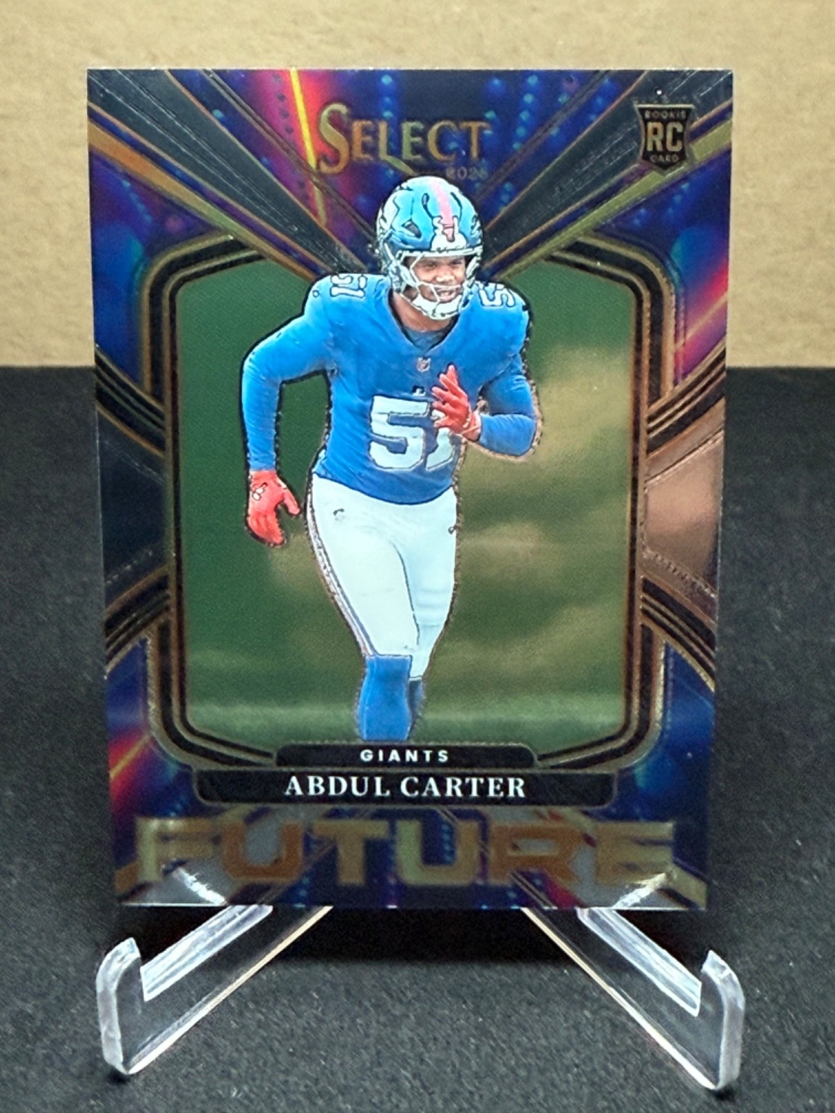 2025 Panini Select Abdul Carter Select Future #18 New York Giants