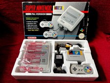 Super Nintendo SNES Console Super Mario World Bundle - Boxed PAL *Fully Working*