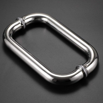 8'' Glass Door Handle Shower Door Handle Made of Back to Back Stainless Steel