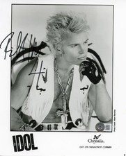Billy Idol Vintage Promo Autographed Signed 8x10 Photo Authentic BAS COA