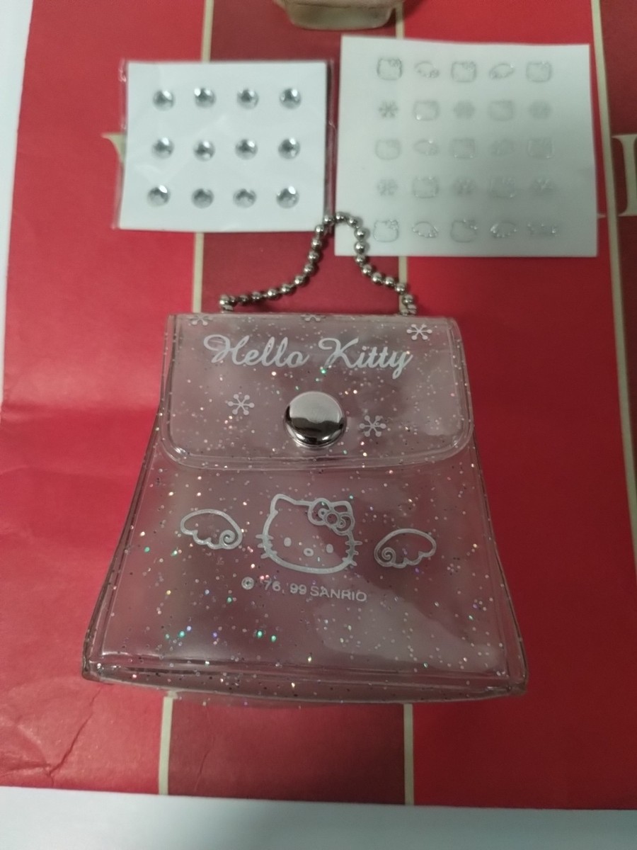 Vintage 1999 Sanrio Hello Kitty Angel Mini Case Stickers Charms