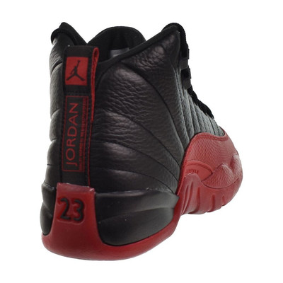 Jordan 12 Retro 'Flu Game' (GS) Big Kids' Shoes Black/Varsity Red