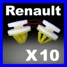 RENAULT TRAFIC DOOR CARD PANEL TRIM CLIPS INTERIOR MK2 TRAFFIC Yellow White x 10