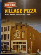 Walthers Cornerstone HO #3469 Village Pizza (Kit Form) NEW We Combine ship.