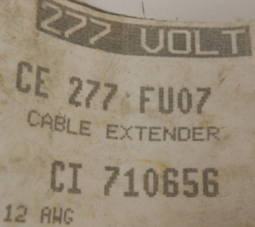 LITHONIA RELOC CE 277 FU07 CABLE EXTENDER, 12 AWG - Picture 4 of 4